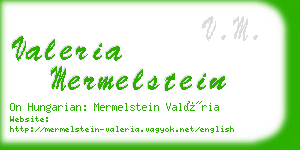 valeria mermelstein business card